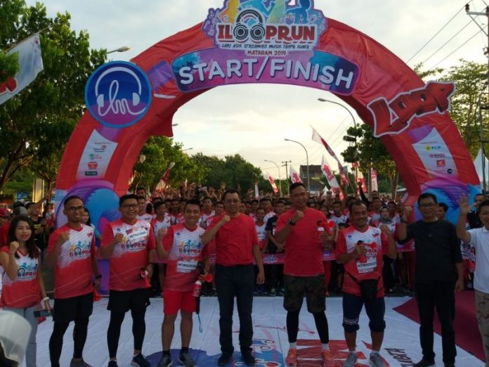 Telkomsel Gelar I Loop Run @Lombok