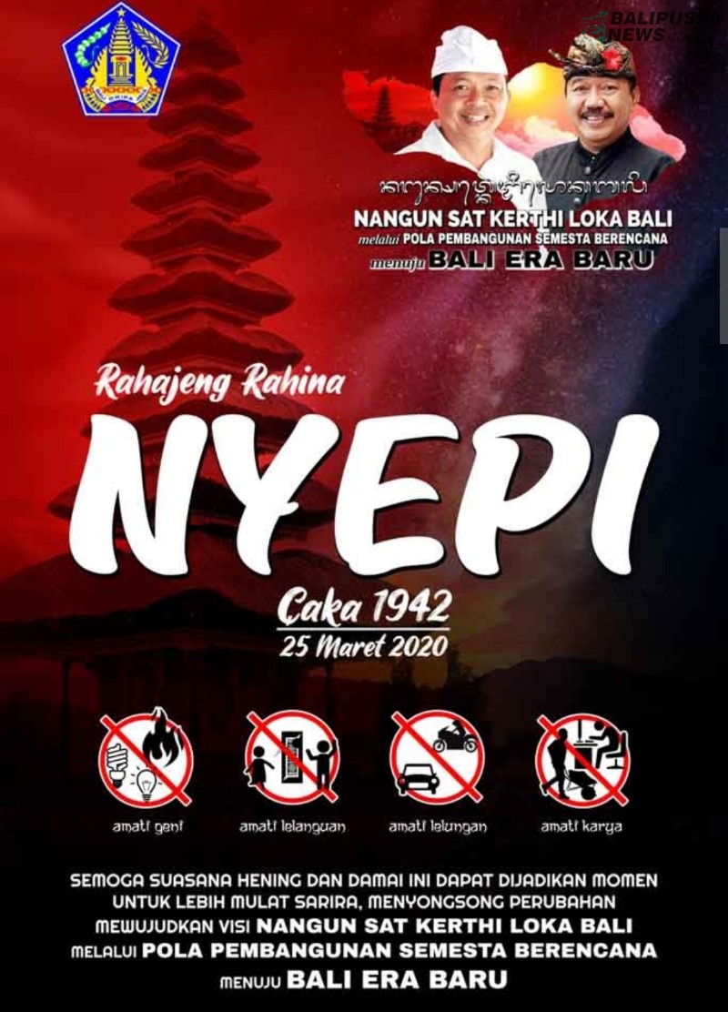 Pemerintah Provinsi Bali Mengucapkan Selamat Hari Raya Nyepi Saka
