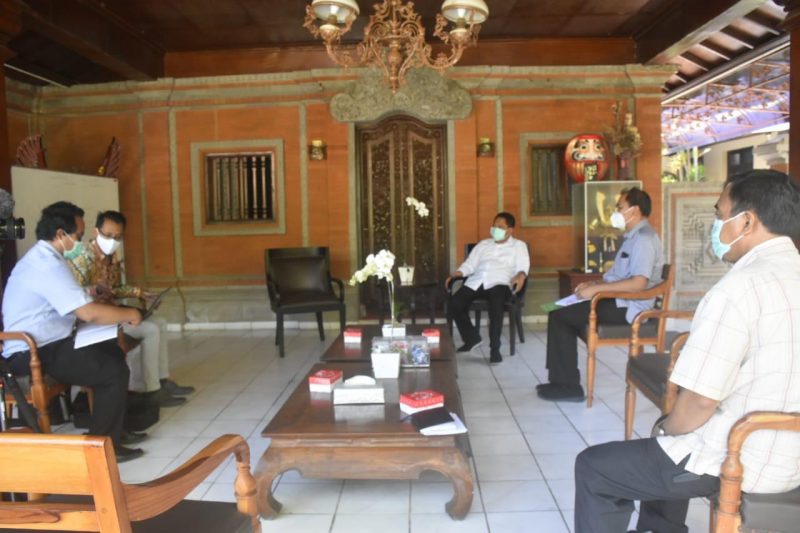 Pertemuan Yayasan McKensey Boogie Setiawan dengan Walikota Denpasar, IB. Rai Dharmawijaya Mantra, pada Rabu (9/9/2020) di Denpasar