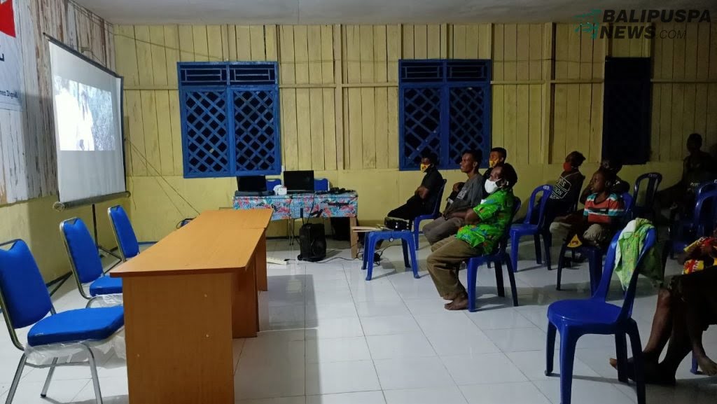 Satgas TMMD 109 Kodim Boven Digoel Gandeng Diskominfo Gelar Nobar Film G30S/PKI
