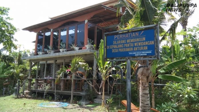 Bangunan milik salah seorang warga asing yang sempat menjadi polemik di Desa Anturan, Jumat (2/10/2020)