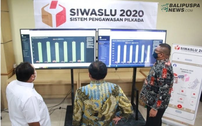 Pengawasan Pilkada Serentak 2020 yang dapat dipantau secara cepat oleh Bawaslu RI melalui laporan Petugas Pengawas TPS di seluruh Indonesia melalui Sistem Informasi Pengawasan Pemilu (Siwaslu) Pilkada 2020