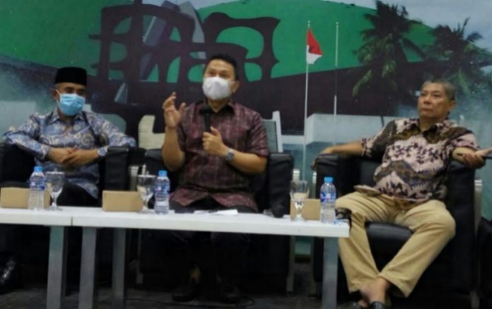 Diskusi Dialektika Demokrasi bertajuk ‘Konsolidasi Demokrasi dan Hukum Berkeadilan’ di Komplek Parlemen, Senayan, Kamis (25/3/2021). (Foto : Biro Pemberitaan DPR RI)