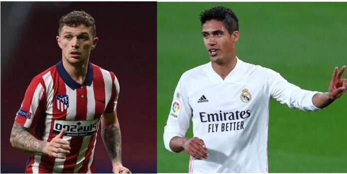 Kieran Trippier dan Raphael Varane