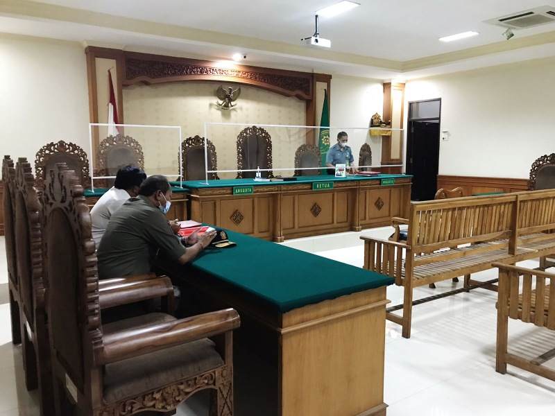 Pelaksanaan Sidang Tipiring di Pengadilan Negeri IA Denpasar, Rabu (24/11/2021)