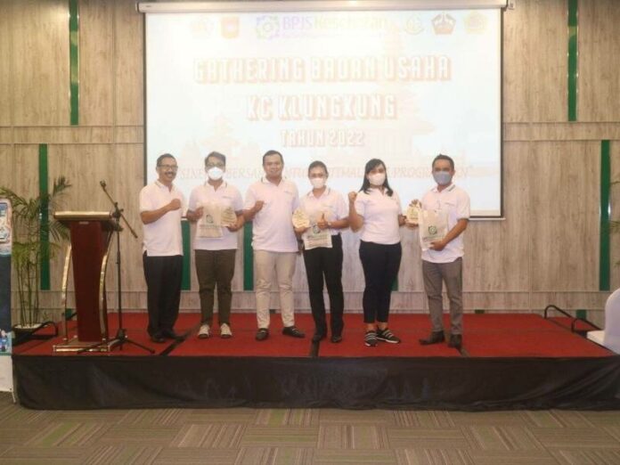 BPJS Kesehatan Cabang Klungkung mengadakan Gathering Badan Usaha di Hotel Maxone, Gianyar, Senin (27/6/2022)