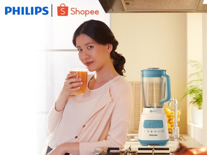 Philips menjalin kerjasama dengan Shopee menghadirkan alat elektronik rumah tangga unggulan. (foto: ist)