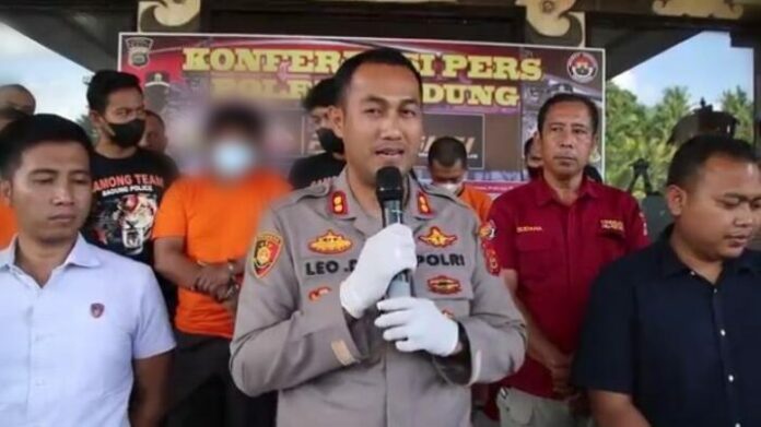 Konferensi pers Polres Badung