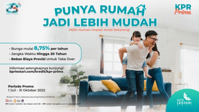 Promo khusus KPR Prima dalam rangka Ulang Tahun ke-23 BPR Lestari