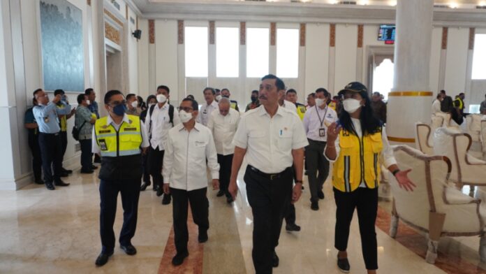 Kementerian Hukum dan HAM Bali serta Direktorat Jenderal Imigrasi Bandara International Ngurah Rai menggelar simulasi kedatangan Delegasi Presidensi G2 yang berlangsung di Gedung VVIP Bandar Udara International I Gusti Ngurah Rai, Selasa (4/10/2022)