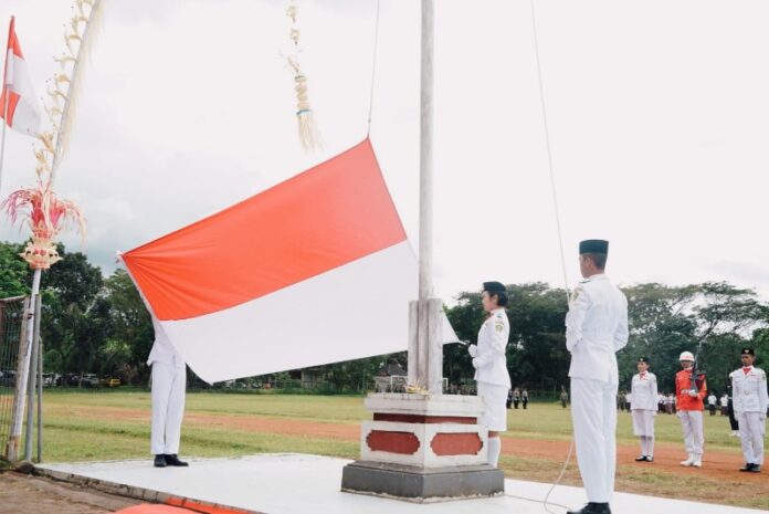 Peringatan HUT ke-78 Detik-detik Proklamasi Kemerdekaan Republik Indonesia berlangsung di Stadion Pecangakan Jembrana