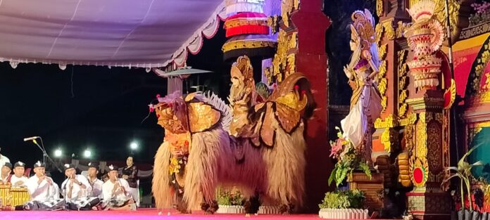 12 peserta mengikuti lomba bapang Barong Ket dan makendang serangkaian Festival Seni Budaya Kabupaten Badung ke-14 di sisi Utara Balai Budaya Giri Nata Mandala Puspem Badung, Sabtu (11/11/2023)