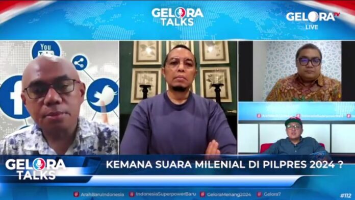 Diskusi Gelora Talks dengan tema Kemana Suara Milenial di Pilpres 2024?, Rabu (15/11/2023). (Foto: Partai Gelora)