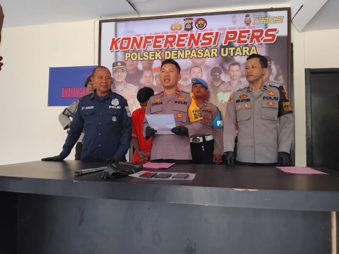Konferensi pers Polsek Denpasar Utara