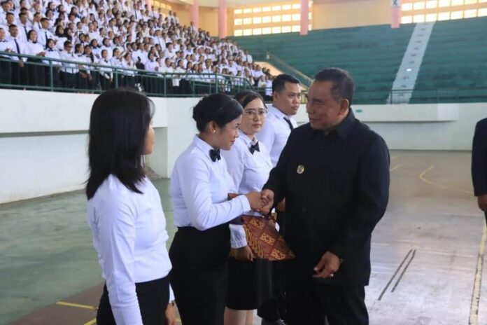 Pelantikan Pegawai Pemerintah dengan Perjanjian Kerja (PPPK) formasi JF (Jabatan Fungsional) Teknis Pemkab Jembrana