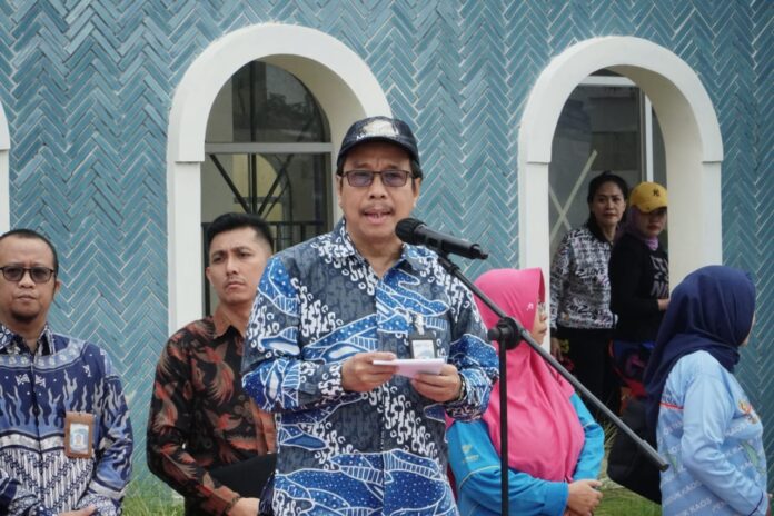 Kepala BSN, Kukuh S. Achmad saat acara peresmian Layanan Teknis Standardisasi dan Penilaian Kesesuaian (SPK) 