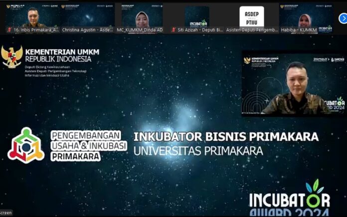 Inkubator Bisnis (Inbis) Primakara University berhasil meraih peringkat A dalam ajang Incubator Awards 2024