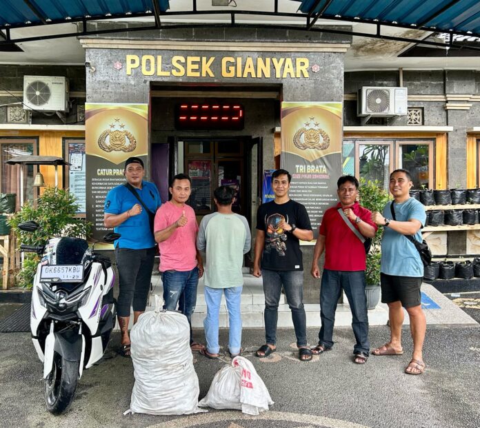 Polsek Gianyar amankan pelaku pencurian kawat tembaga
