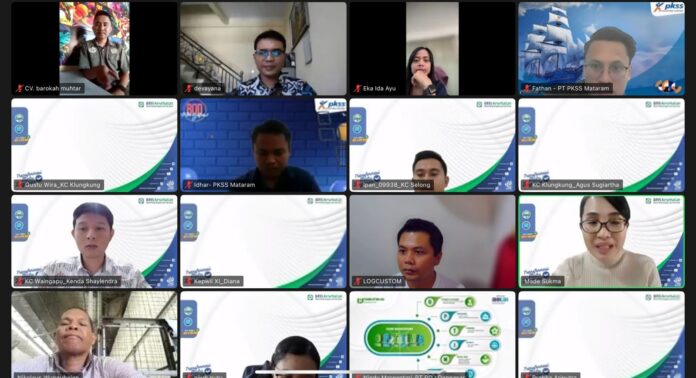 Pelaksanaan sosialiasi anti gratifikasi, anti penyuapan, dan WBS BPJS Kesehatan yang digelar secara virtual