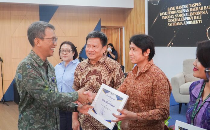 Kepala Kantor Wilayah Direktorat Jenderal Pajak (Kanwil DJP) Bali, Darmawan, kegiatan Tax Gathering Tahun 2025 bertema “Kolaborasi Pajak untuk Ekonomi Bali yang Tangguh” yang digelar di Balai Diklat Keuangan (BDK) Denpasar, Selasa (16/12/2025)