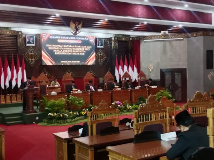 DPRD Karangasem gelar sidang paripurna istimewa tentang LKPJ Bupati 2025