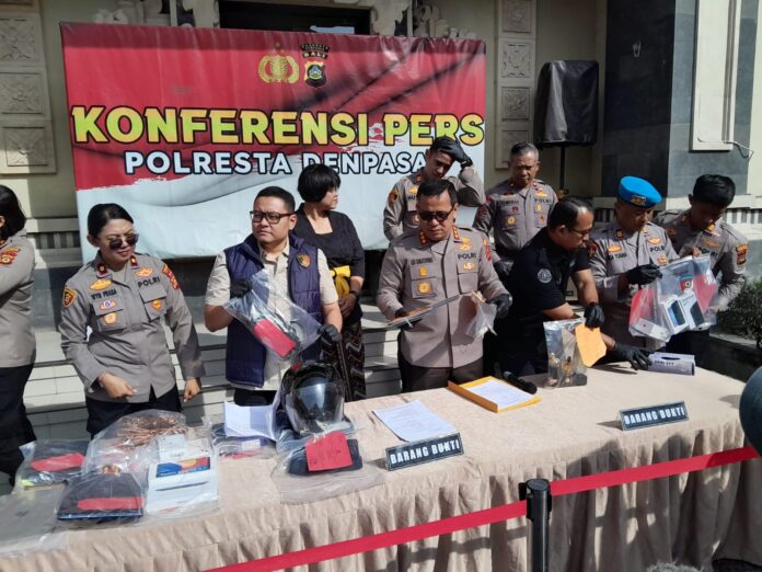 Konferensi pers Polresta Denpasar