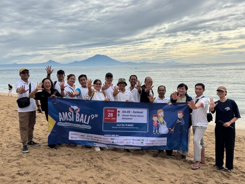 Rayakan HUT ke-9, AMSI Bali Gelar Aksi Bersih Pantai Sanur dan Kegiatan ...