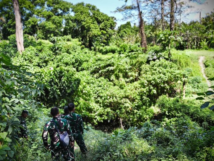 Kodim 1616/Gianyar saat melakukan peninjauan awal guna memastikan kesiapan lokasi dan kondisi medan