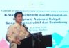 Ketua BURT: Profesionalisme Wartawan Menjadi Mesin Penggerak Kinerja DPR RI Ketua Badan Urusan Rumah Tangga (BURT) DPR RI Rizki Aulia Rahman Natakusumah pada Forum Komunikasi dan Sosialisasi Kinerja DPR RI yang digelar oleh Biro Pemberitaan Parlemen bekerja sama dengan Koordinatoriat Wartawan Parlemen (KWP) di Serang, Banten, Rabu (6/5/2026). (Foto: KWP)