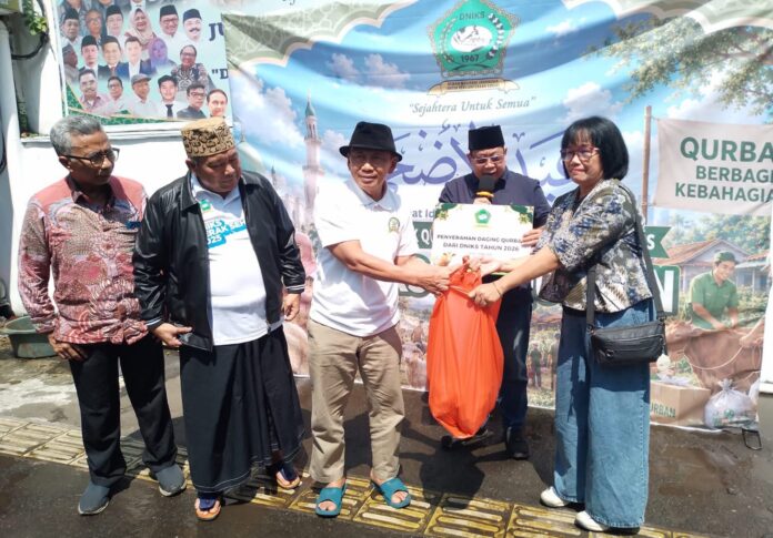 Penyembelihan dan pendistribusian daging hewan kurban di Kantor DNIKS, Jakarta, Kamis (28/5/2026). (Foto: DNIKS)