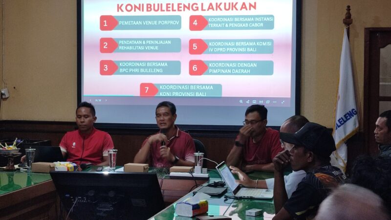 KONI Buleleng Percepat Persiapan Sebagai Tuan Rumah Porprov Bali 2027, Hampir Seluruh Venue Sudah Dipetakan