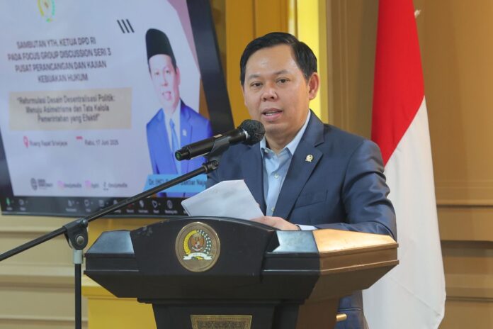 Ketua Dewan Perwakilan Daerah (DPD) RI, Sultan Baktiar Najamudin. (Foto: DPD RI)
