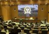 Jelang Rencana Aksi Demo 27 Agustus, Pimpinan DPR Terima Aspirasi Warga Pati Pimpinan DPR menerima audiensi jajaran pengurus dan anggota Forum Komunikasi Rakyat Pati di Gedung Nusantara, Kompleks Parlemen, Senayan, Jakarta, Senin (24/8/2026). (Foto: TV Parlemen)
