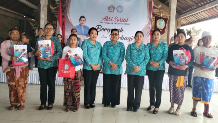 Tim Penggerak PKK Provinsi Bali kembali menunjukkan komitmennya dalam meningkatkan kesejahteraan masyarakat melalui kegiatan Aksi Sosial “Bergerak dan Berbagi”