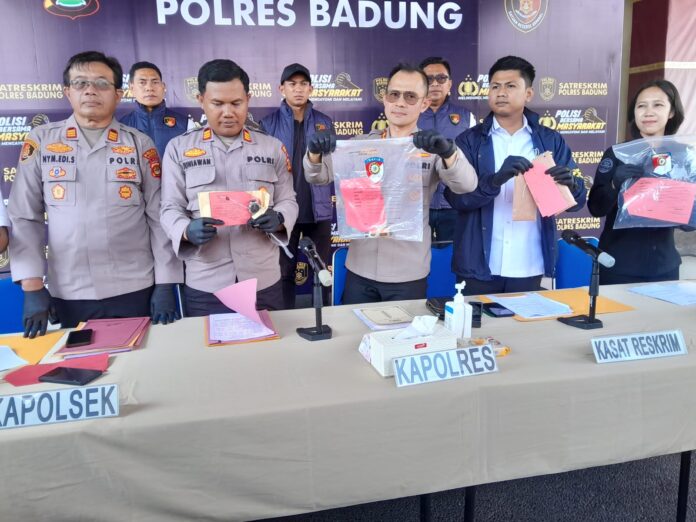 Konferensi pers Polres Badung